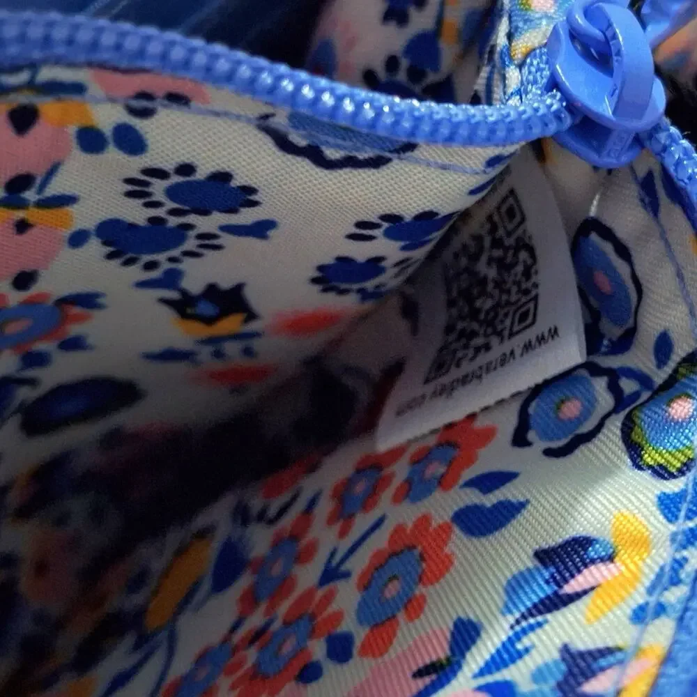 Vera Bradley RFID Iconic Deluxe All Together Crossbody Coral Floral - Picture 9 of 11